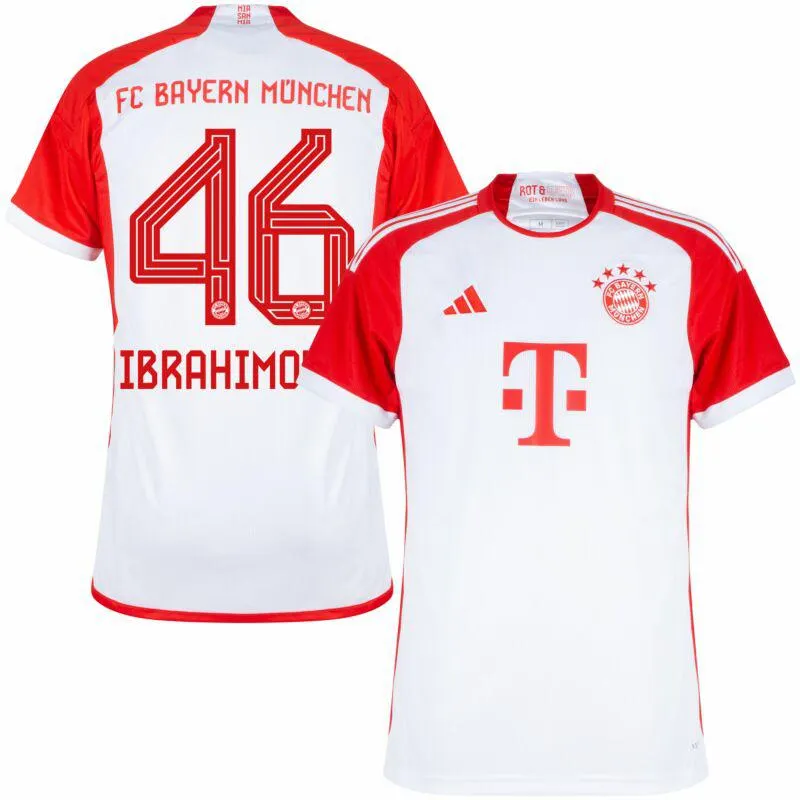 adidas Bayern Munich Home Ibrahimović 46 Shirt 2023-2024 (Official Printing)
