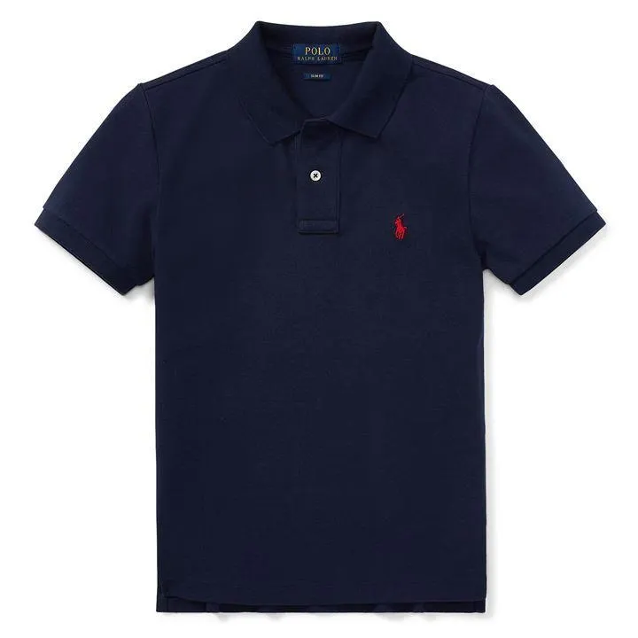 Junior Boys Custom Short Sleeve Polo Shirt
