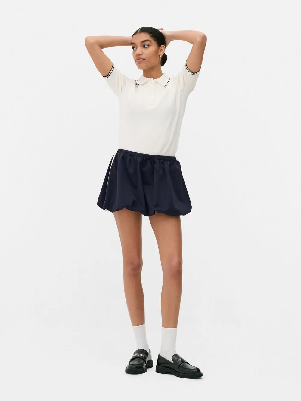 Varsity Puff Mini Skirt