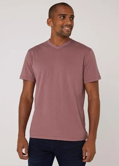 Pink Essential V-Neck T-Shirt - XXL