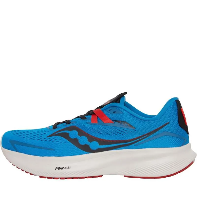 Saucony Mens Ride 15 Neutral Running Shoes Ocean/​Black
