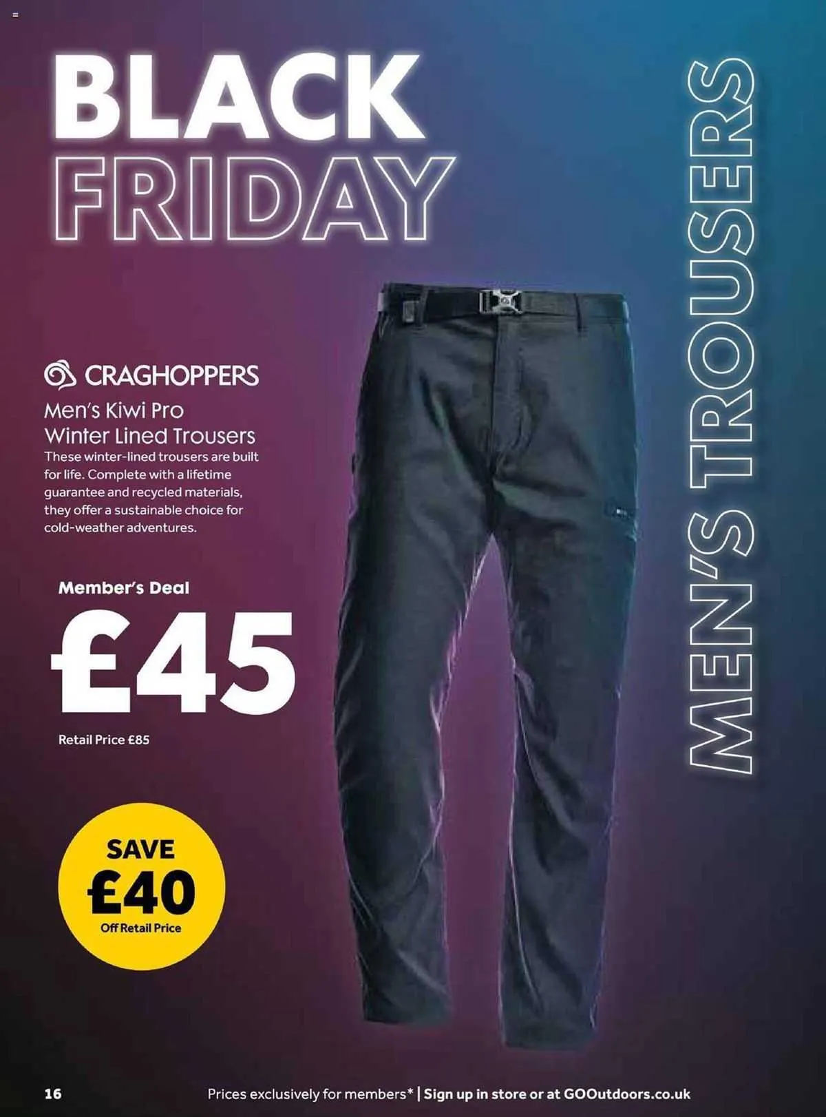 GO Outdoors Weekly Offers from 17 November to 11 December 2023 - Catalogue Page 13