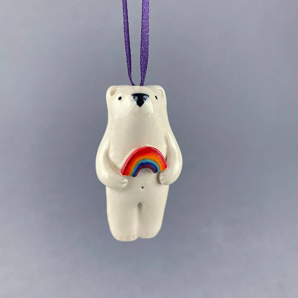 Bear with Rainbow Decoration