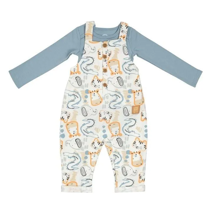 Baby Boy Safari Dungaree and Bodysuit