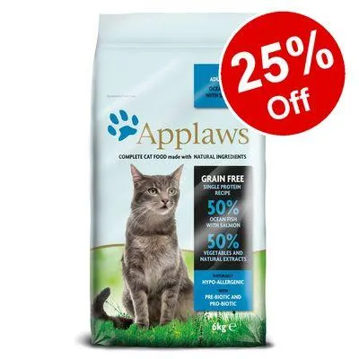 6kg/7.5kg Applaws Dry Cat Food - 25% Off!*