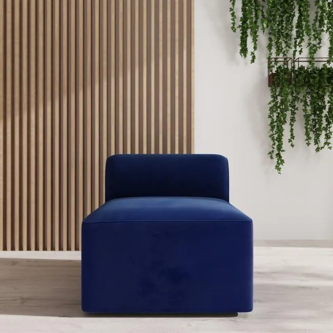 Navy Velvet Middle Section Piece - Henderix