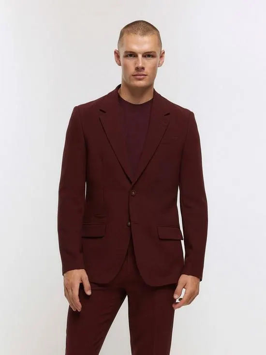 Single Breasted Colour Suit Jacket