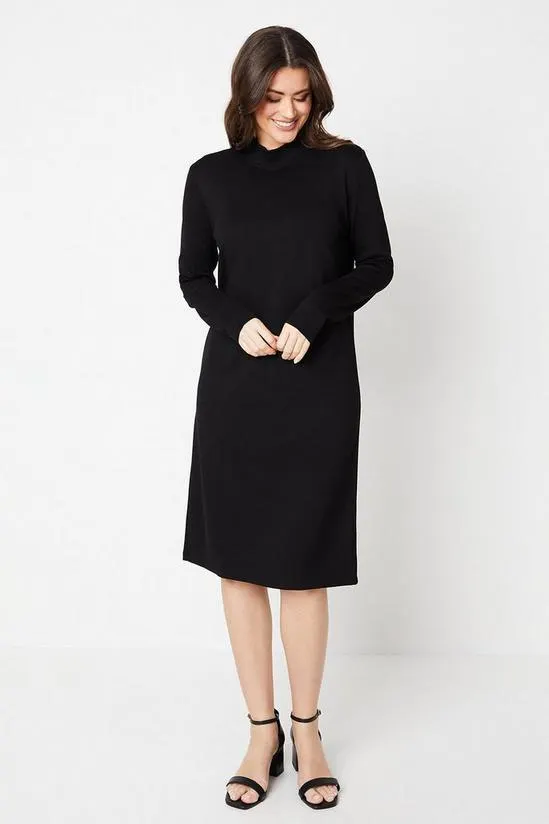 Tall Ponte High Neck Dress