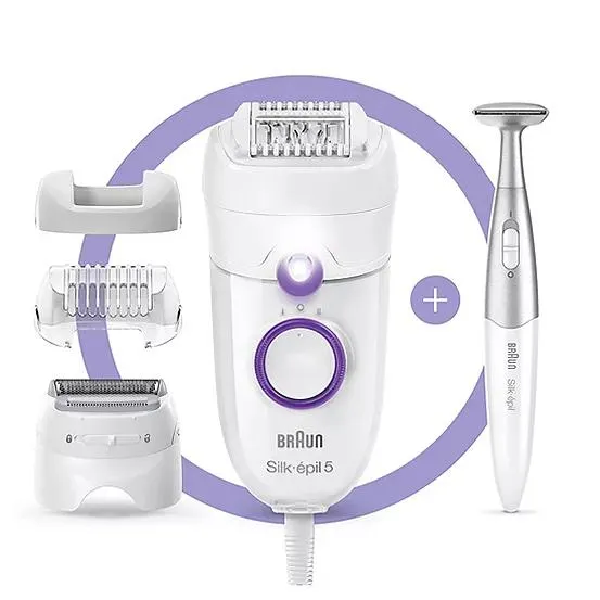 Braun Silk-epil 5-825 Power, Epilator for Beginners for Gentle Hair Removal, Smart Light
