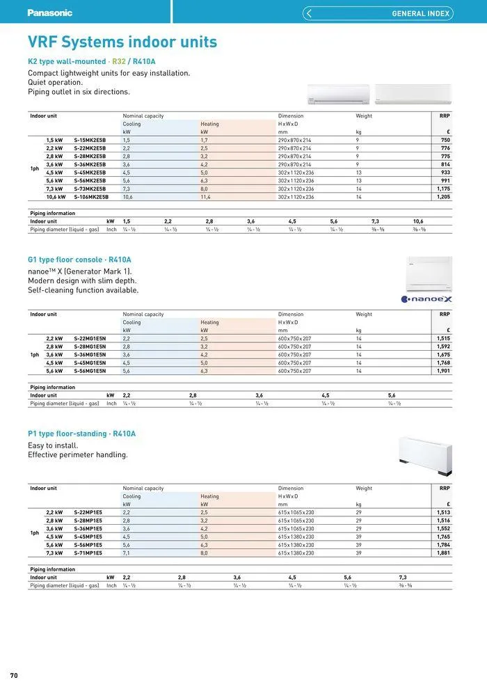 Price List 2024 / 2025 from 12 August to 31 December 2025 - Catalogue Page 70