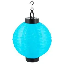 SOLAR SHEEP HOOK LANTERN - BLUE