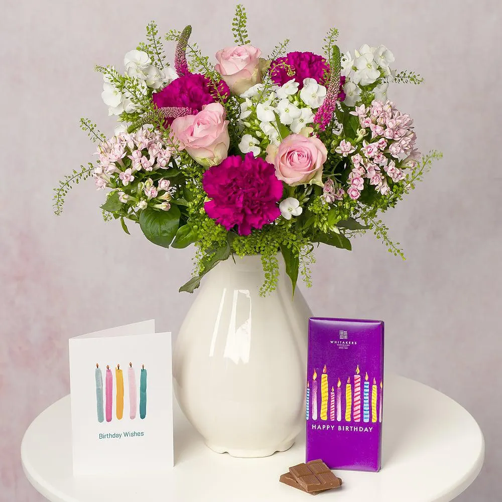 Raspberry Rose Letterbox Birthday Gift