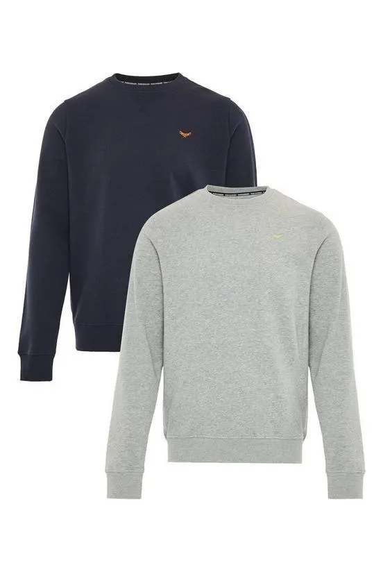 2 Pack 'Satsuma' Crew Neck Sweatshirts