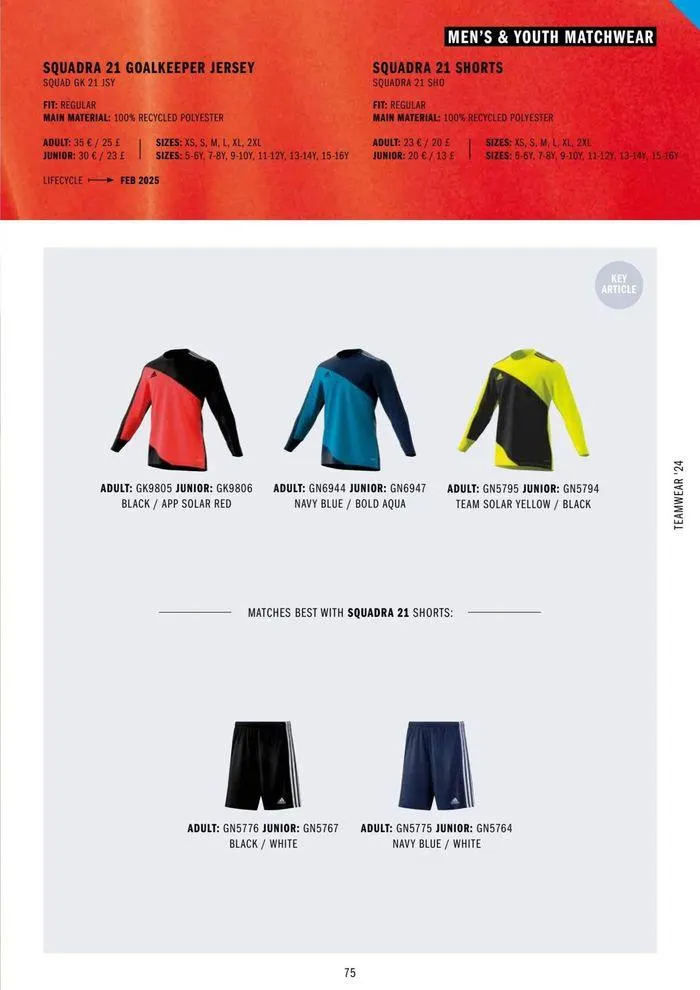 Adidas Teamwear 2024 from 11 March to 31 December 2024 - Catalogue Page 75