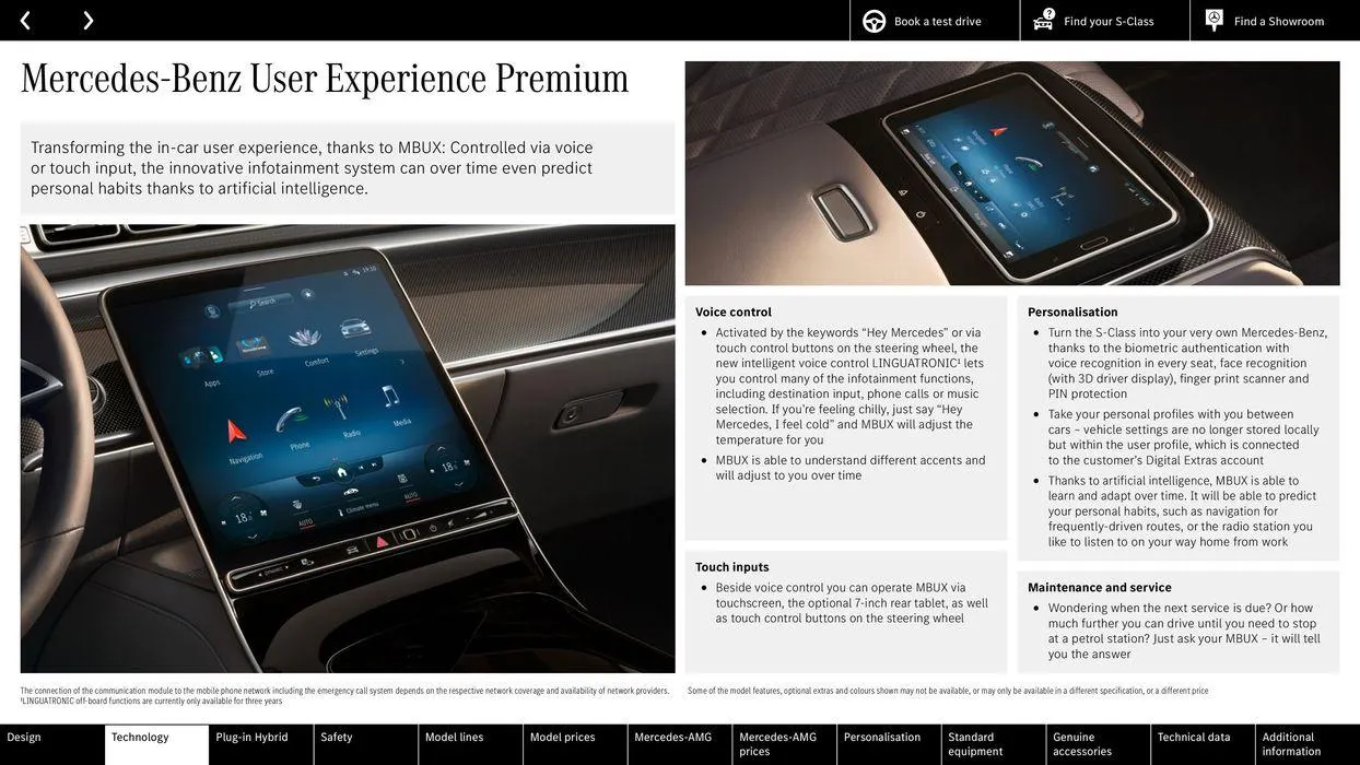 Mercedes Benz S-Class Saloon from 29 August to 29 August 2025 - Catalogue Page 7