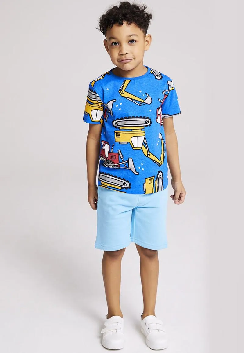 Younger Boys Pack of 3 Printed Digger Tees