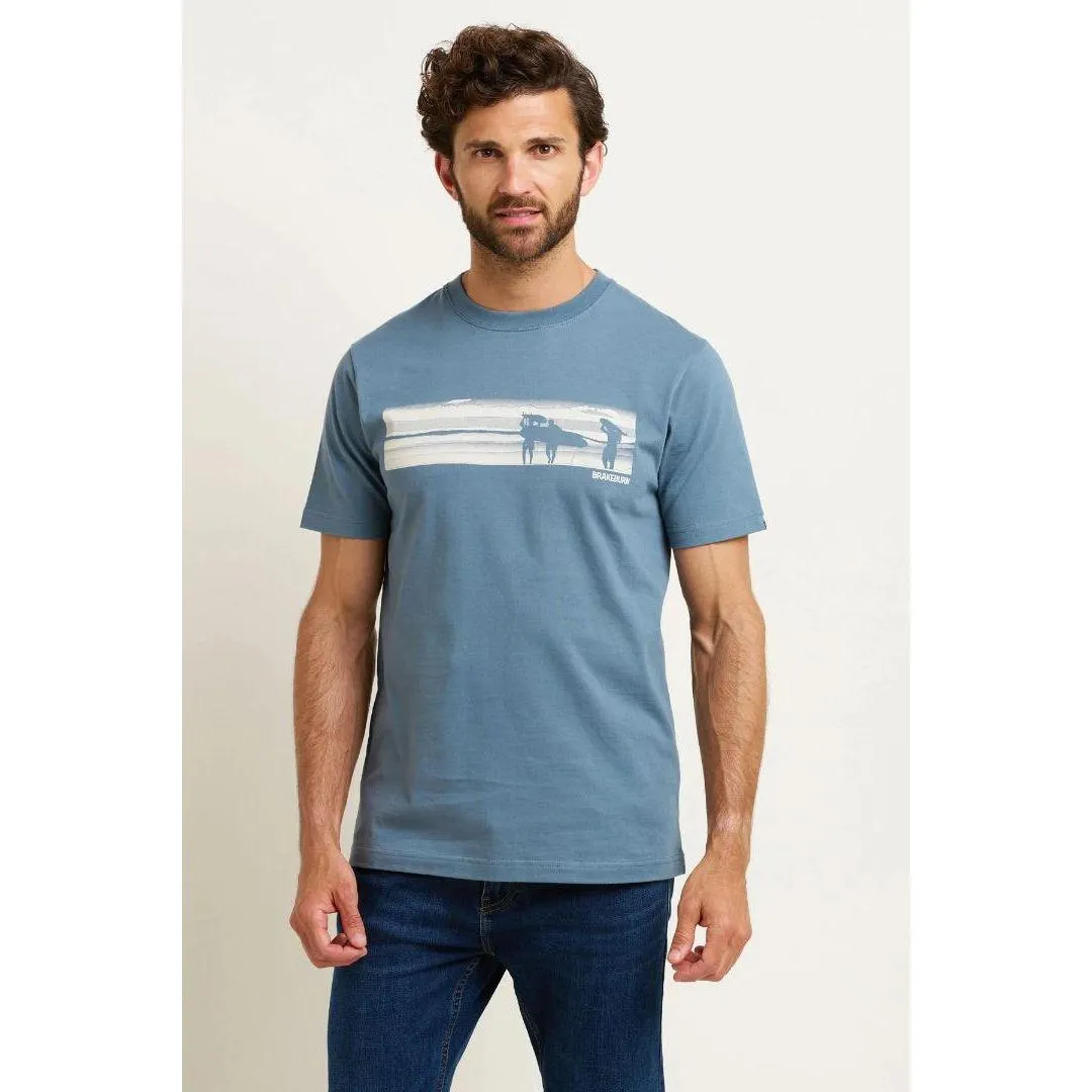 Brakeburn Halftone Surf Tee - Blue