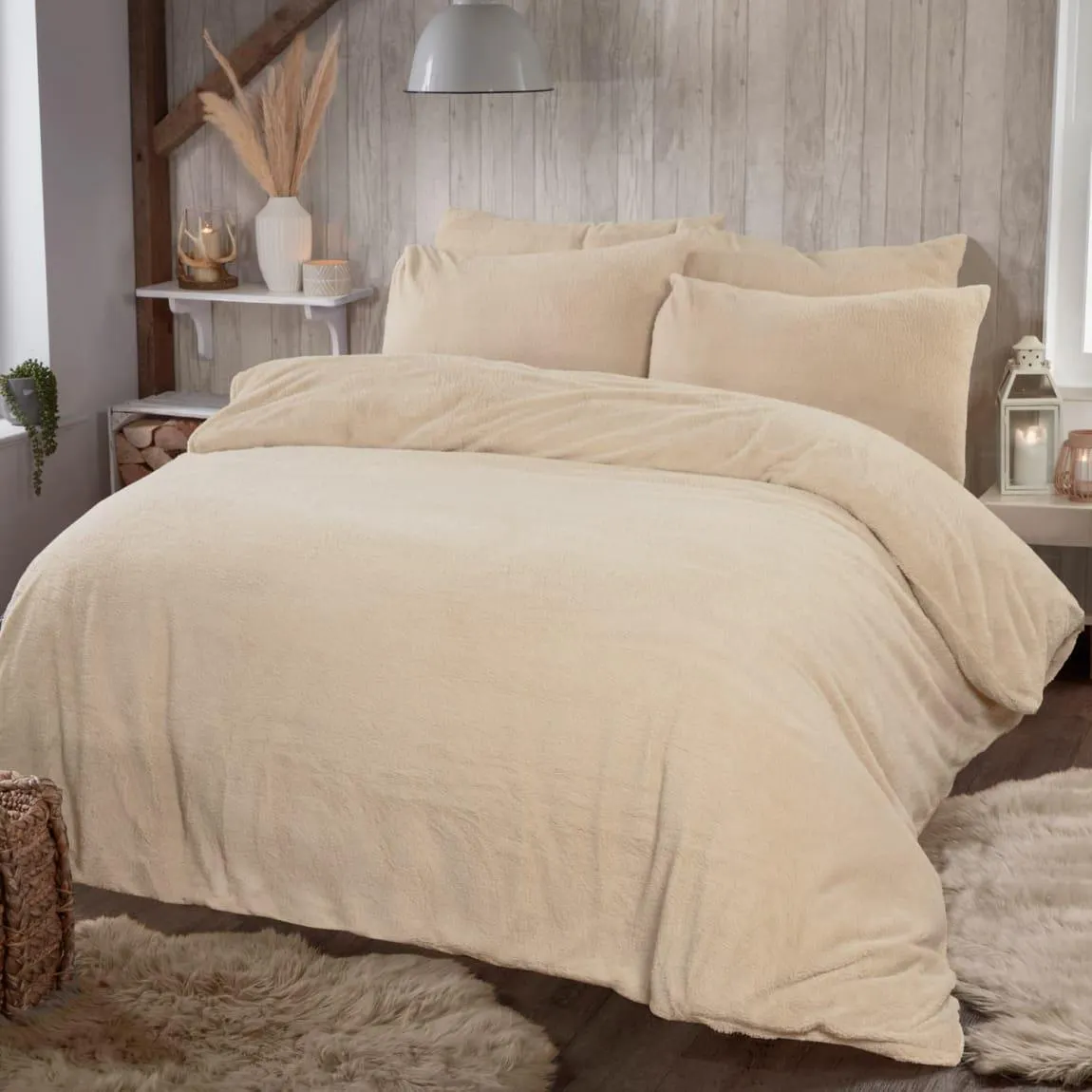 Simply Teddy Natural Duvet Set - Double