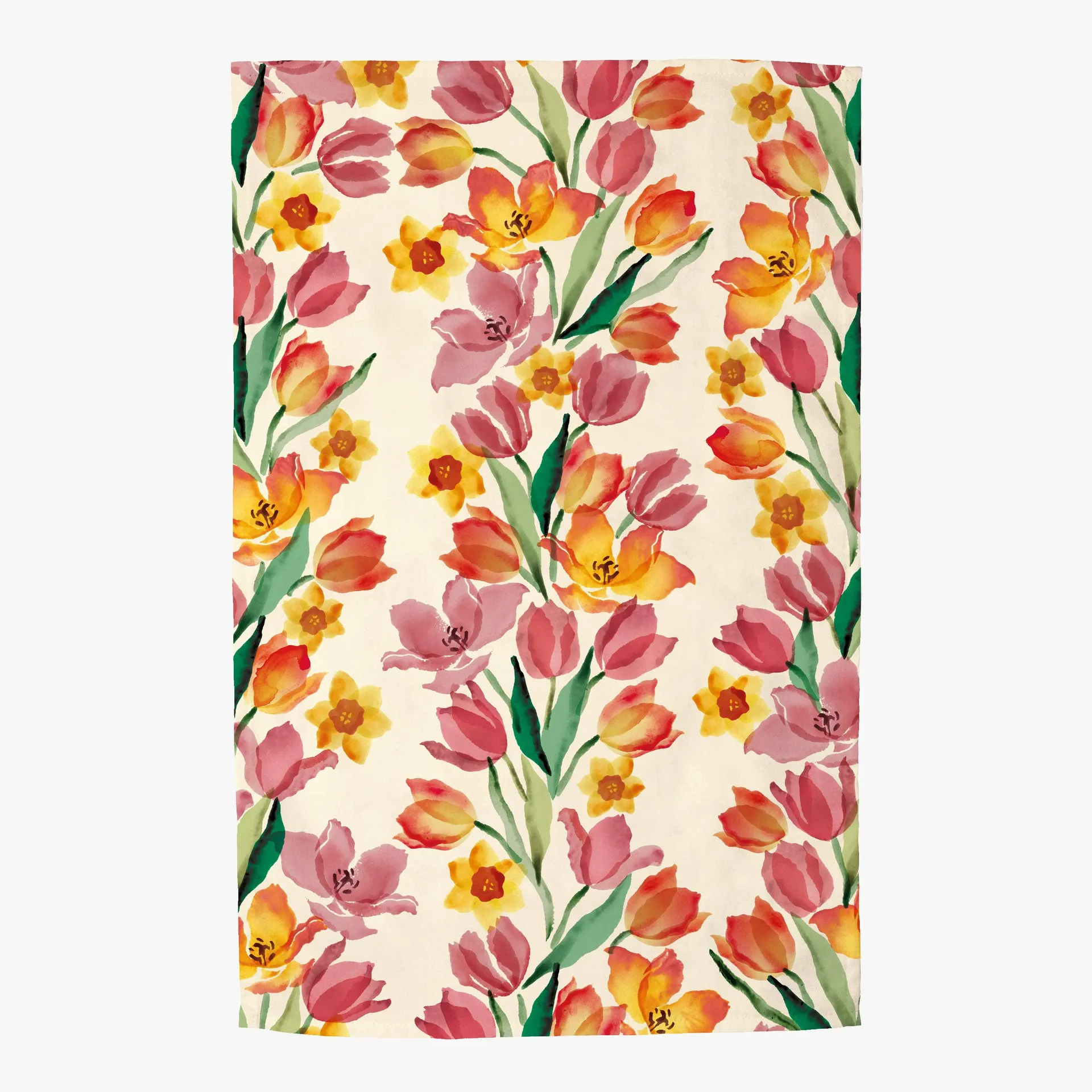 Golden Tulips Tea Towel