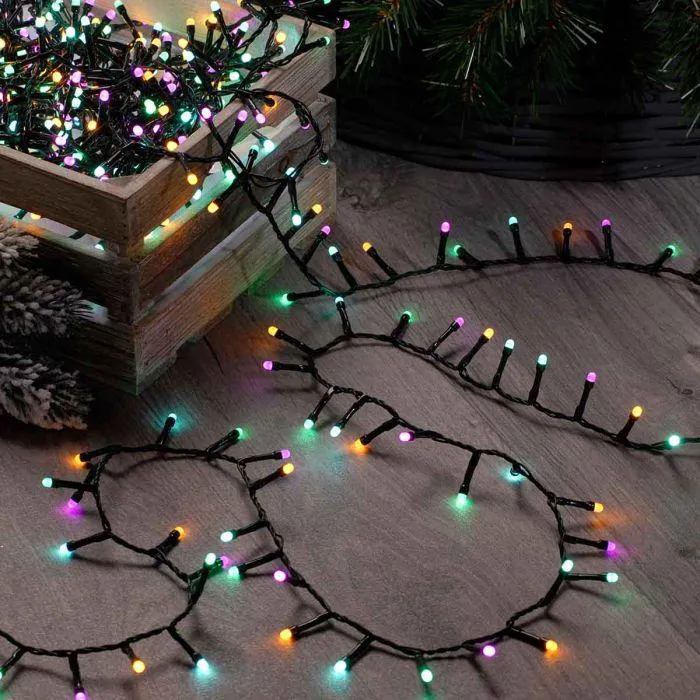 Aurora Glow Worm Lights With Timer - 760 Bulbs