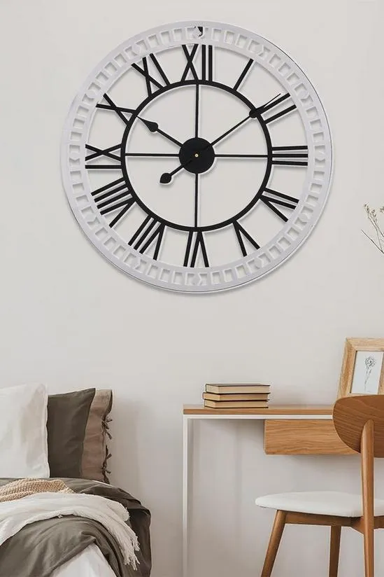D80cm Large Metal Decorative Modern Wall Clock