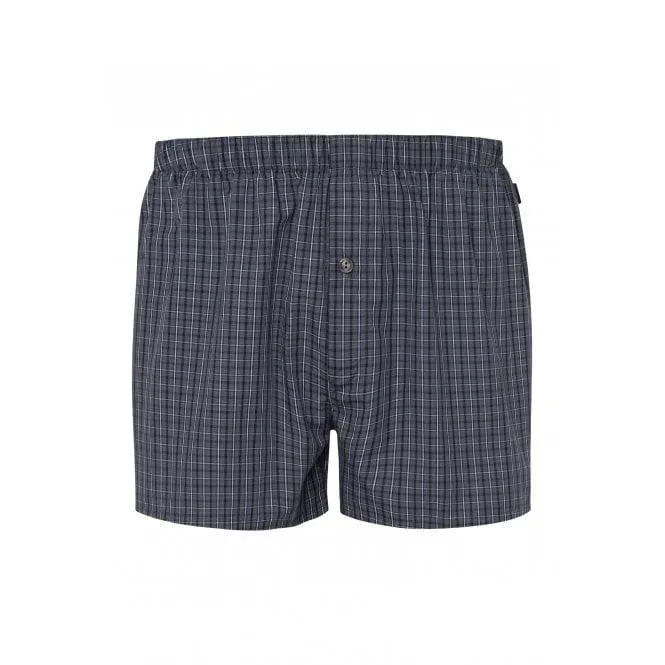 Hanro Fancy Woven Boxer Short, Casual Check