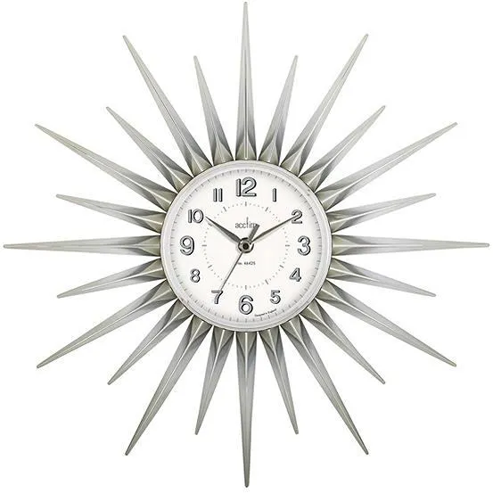 Acctim Stella Chrome Wall Clock