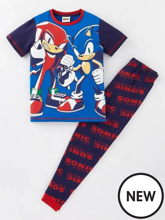 Sonic the Hedgehog And Knuckles Short Sleeve Pyjamas - Blue