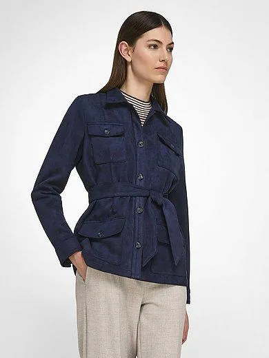 Jacket in faux suede