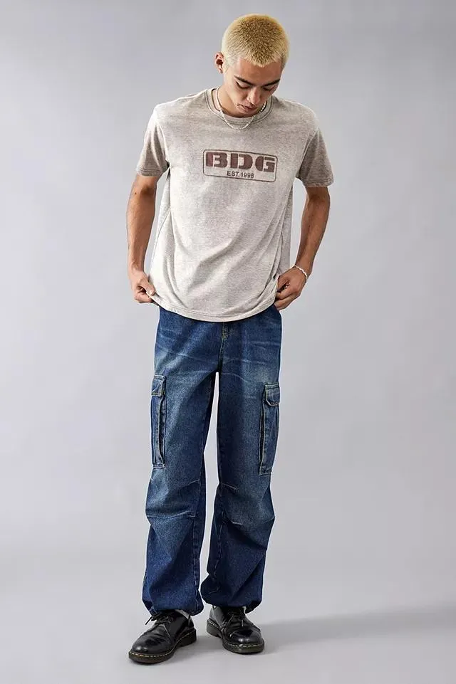 BDG - Jean cargo à taille fixe vintage