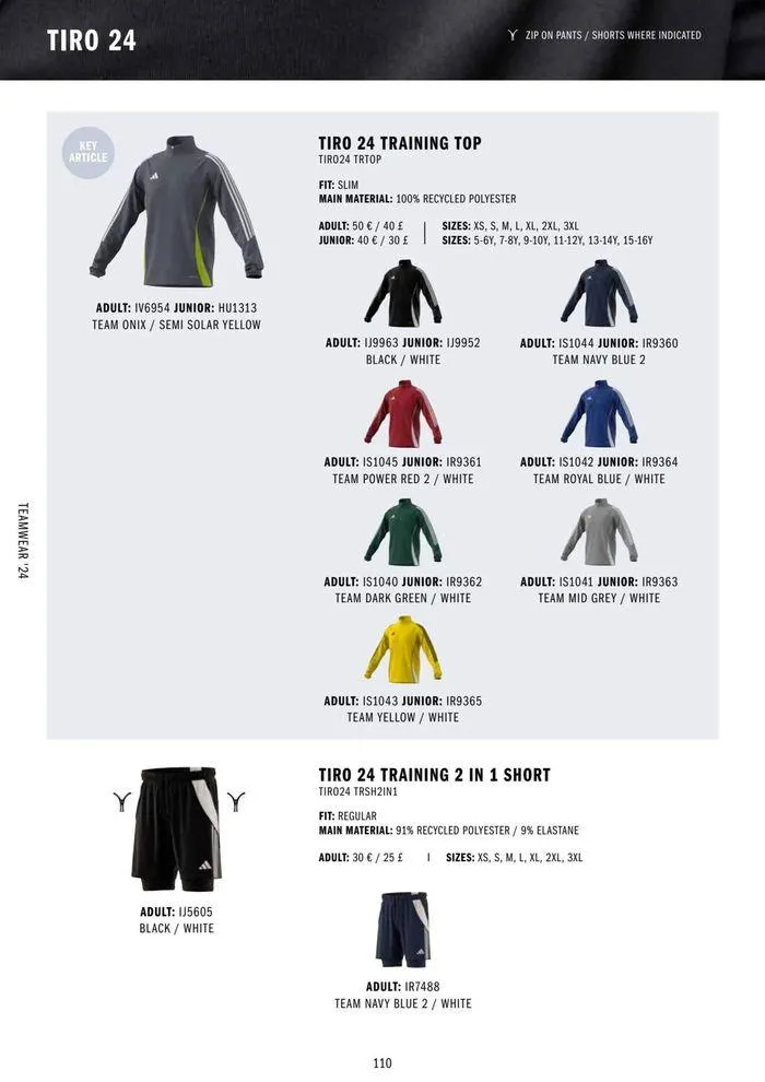 Adidas Teamwear 2024 from 11 March to 31 December 2024 - Catalogue Page 110
