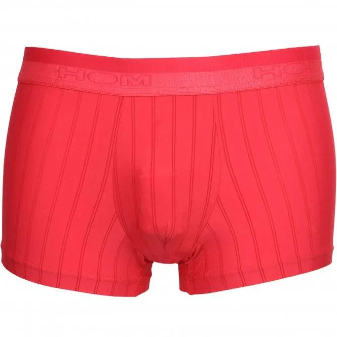 Chic Ribbed Comfort Boxer Trunk, Red