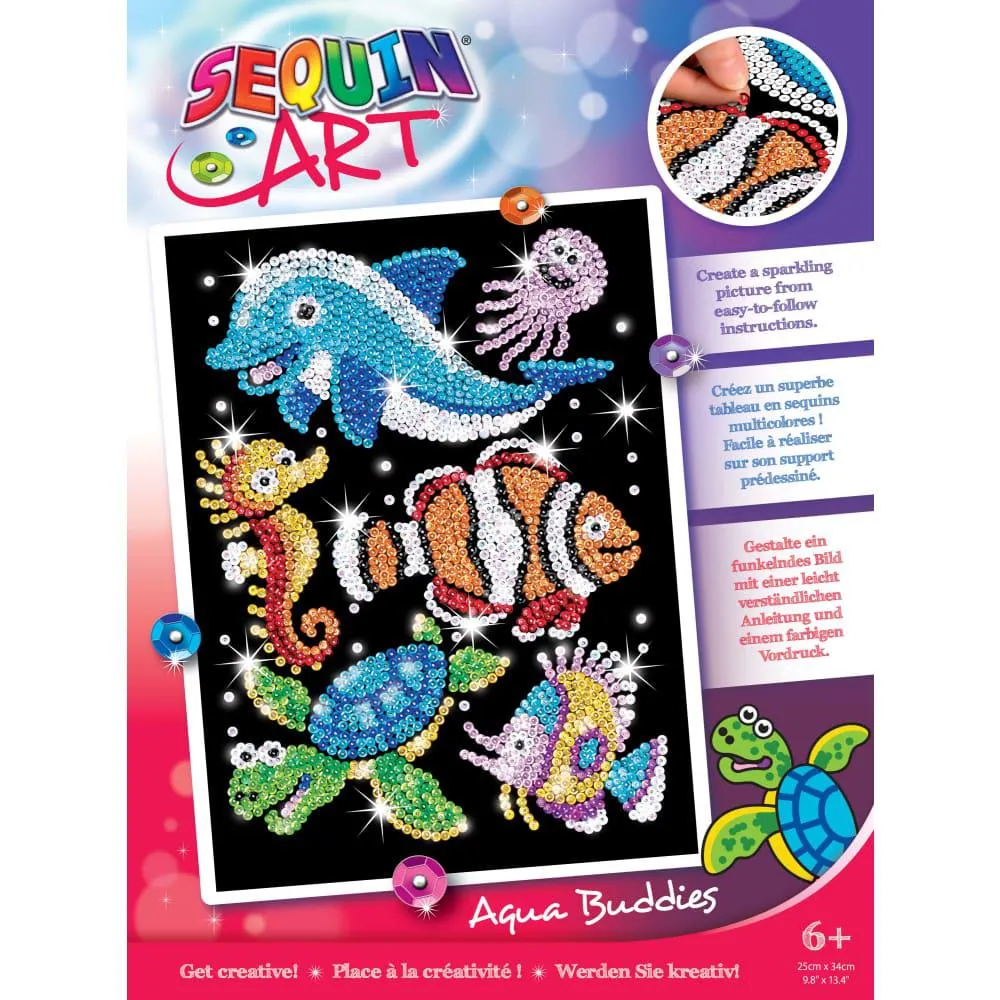 Sequin Art Red - Aqua Buddies Sealife