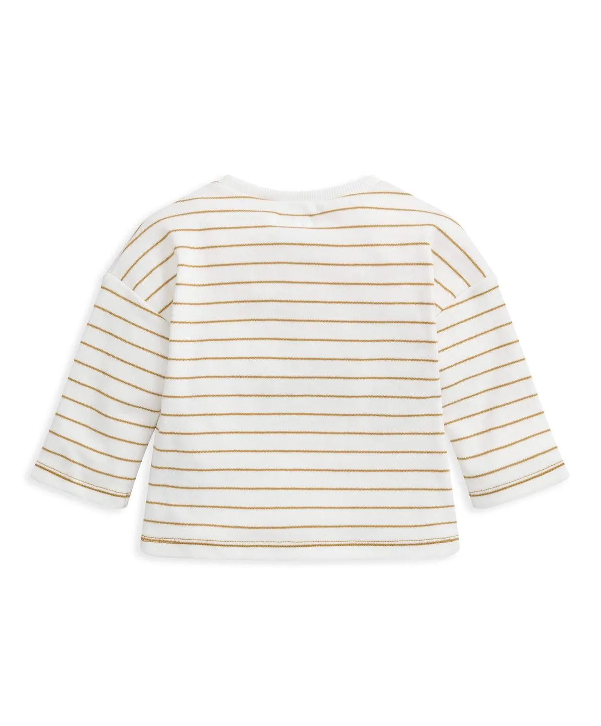 Striped Long Sleeved T Shirt - Cream