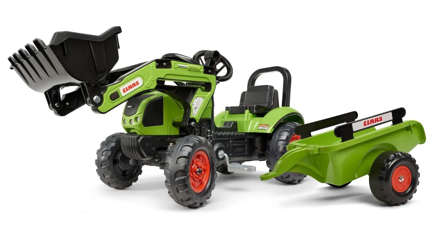 Falk Class Pedal Tractor with Loader and Trailer Age 2 - 5, 2040AM