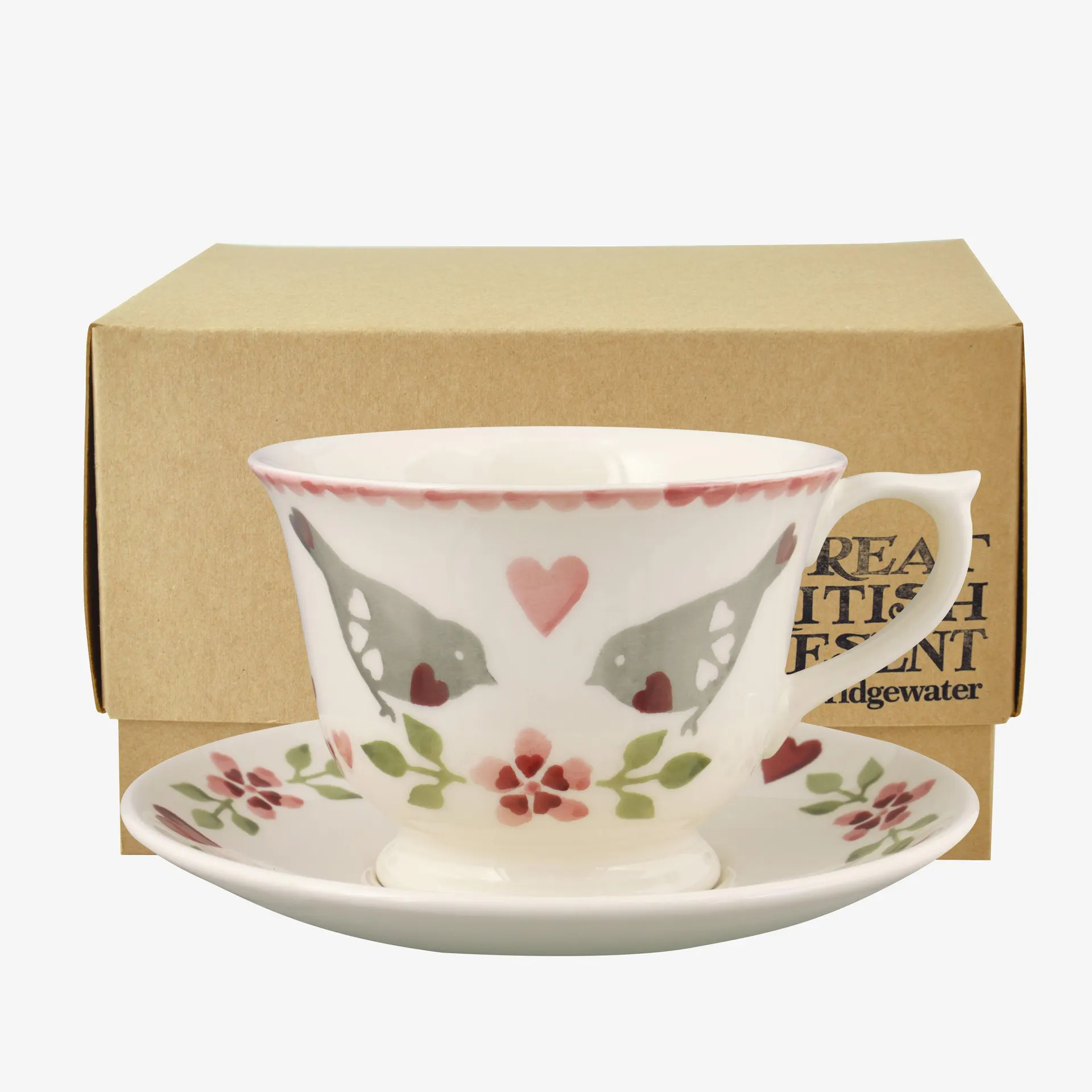 Lovebirds Large Teacup & Saucer