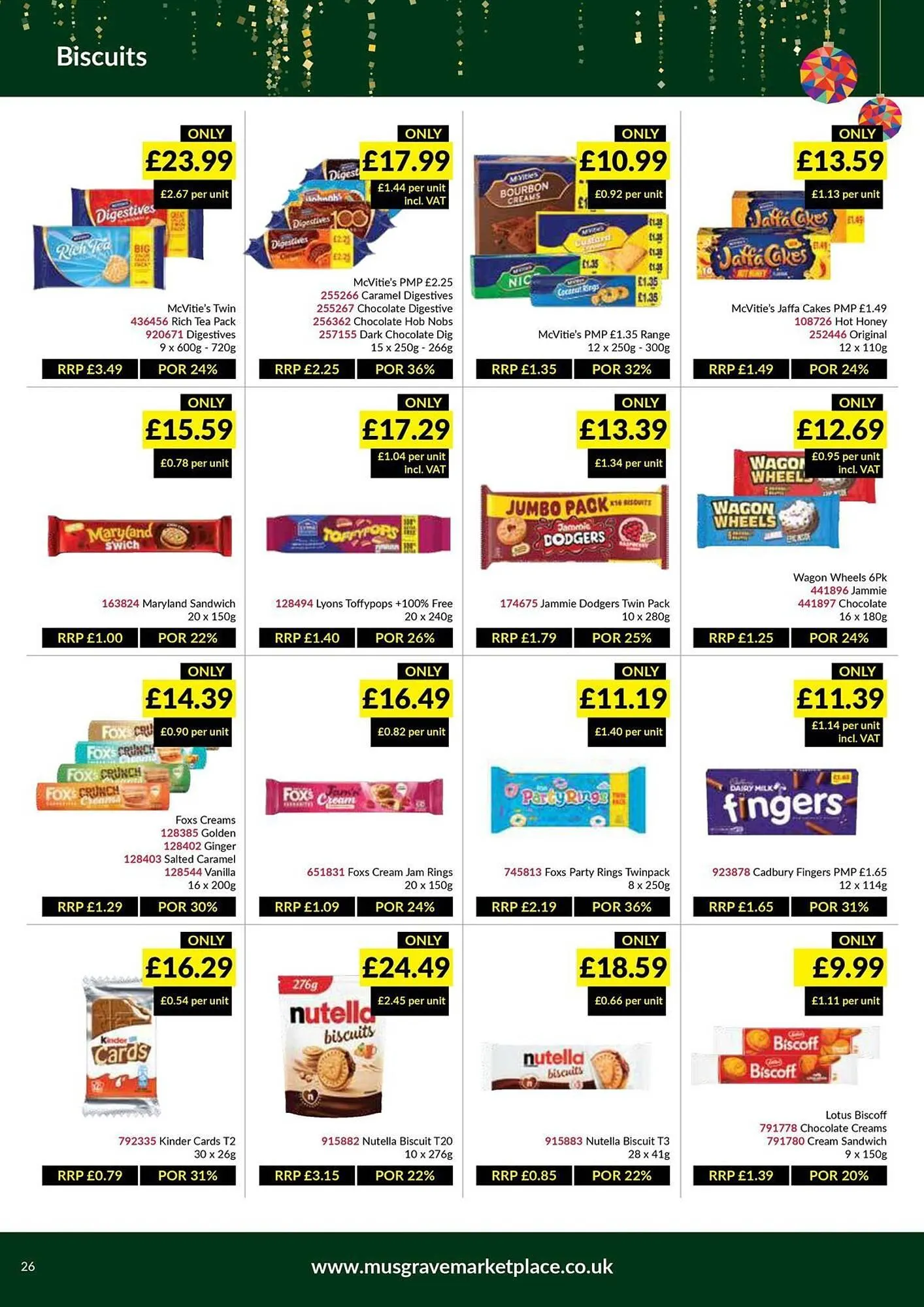 Musgrave MarketPlace leaflet from 8 December to 4 January 2026 - Catalogue Page 26