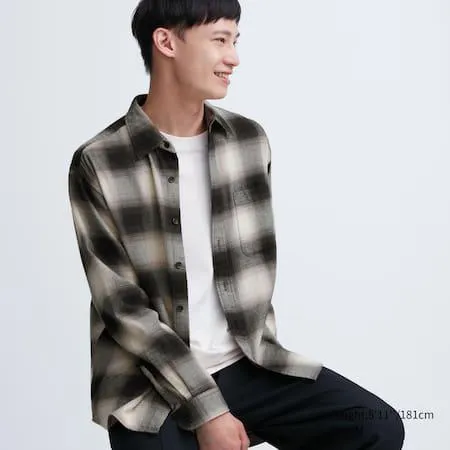Flannel Checked Regular Fit Shirt (Regular Collar)