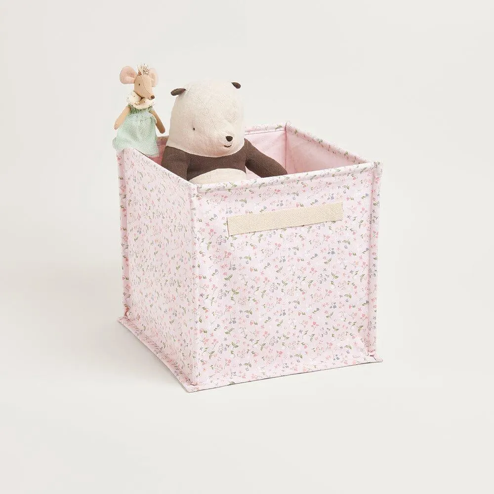 Canvas Storage Cube, Ditsy Floral