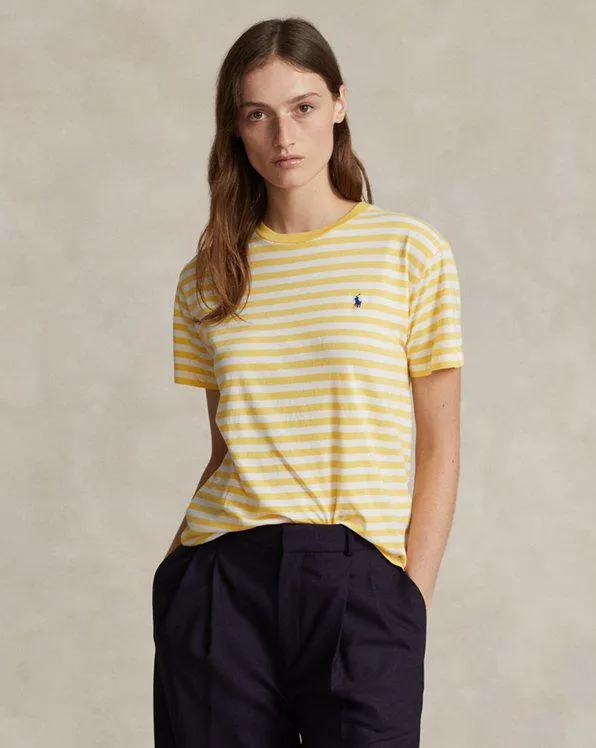 Striped Organic Cotton Crewneck Tee