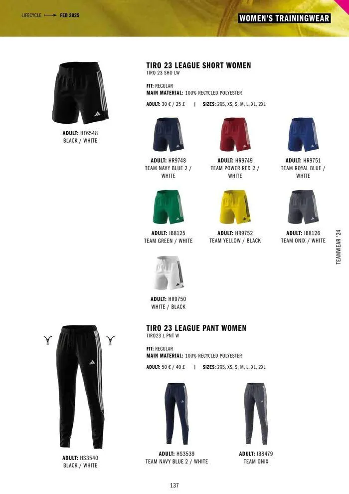 Adidas Teamwear 2024 from 11 March to 31 December 2024 - Catalogue Page 137