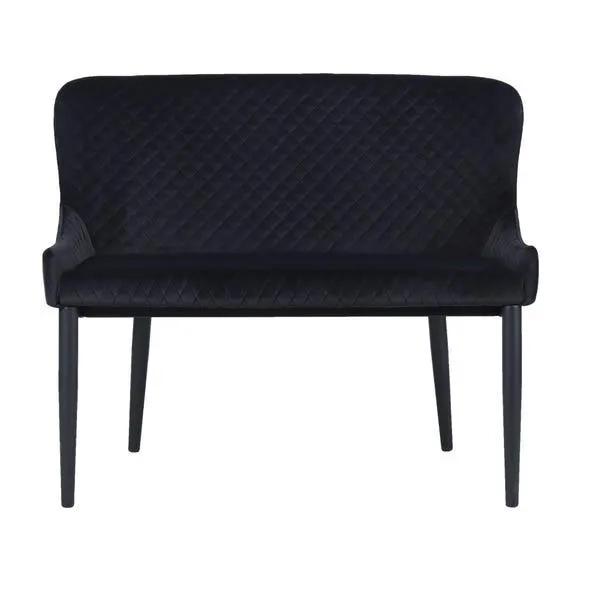Montreal 2 Seater Dining Bench Seat, Velvet