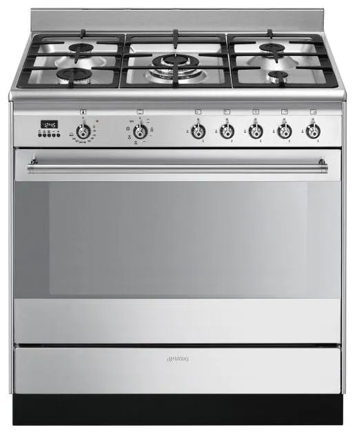 Smeg SUK91MFX9 90cm Concert Dual Fuel Range Cooker - Stainless Steel