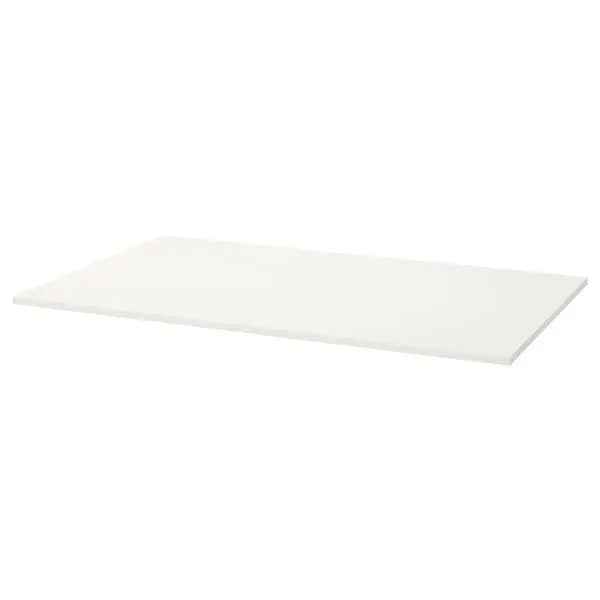 The melamine table top is moisture resistant, stain resistant and easy to keep clean.