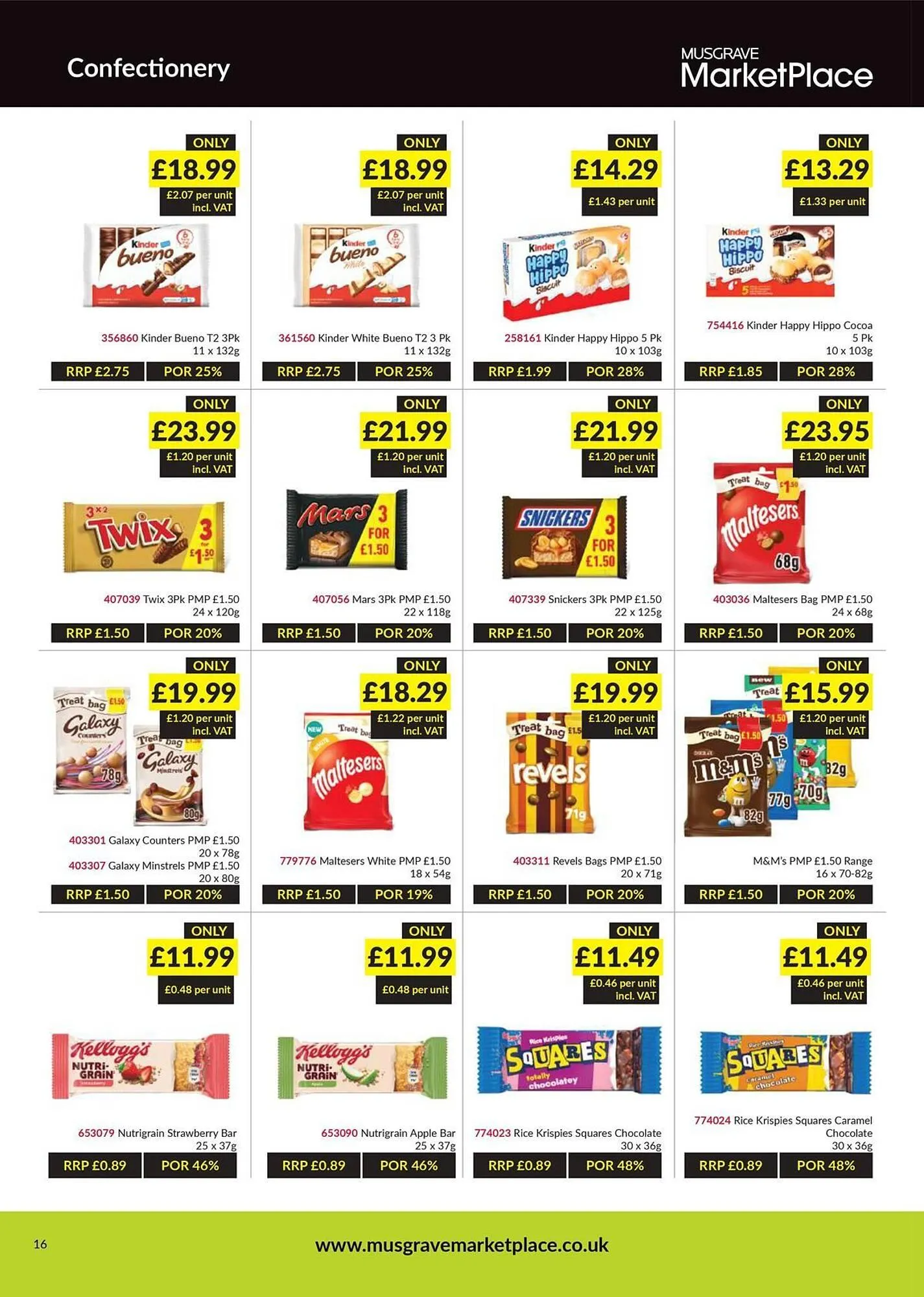 Musgrave MarketPlace leaflet from 25 August to 14 September 2025 - Catalogue Page 16