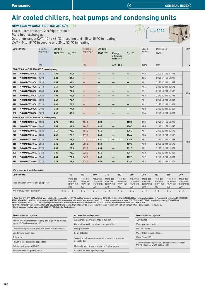 Price List 2024 / 2025 from 12 August to 31 December 2025 - Catalogue Page 104