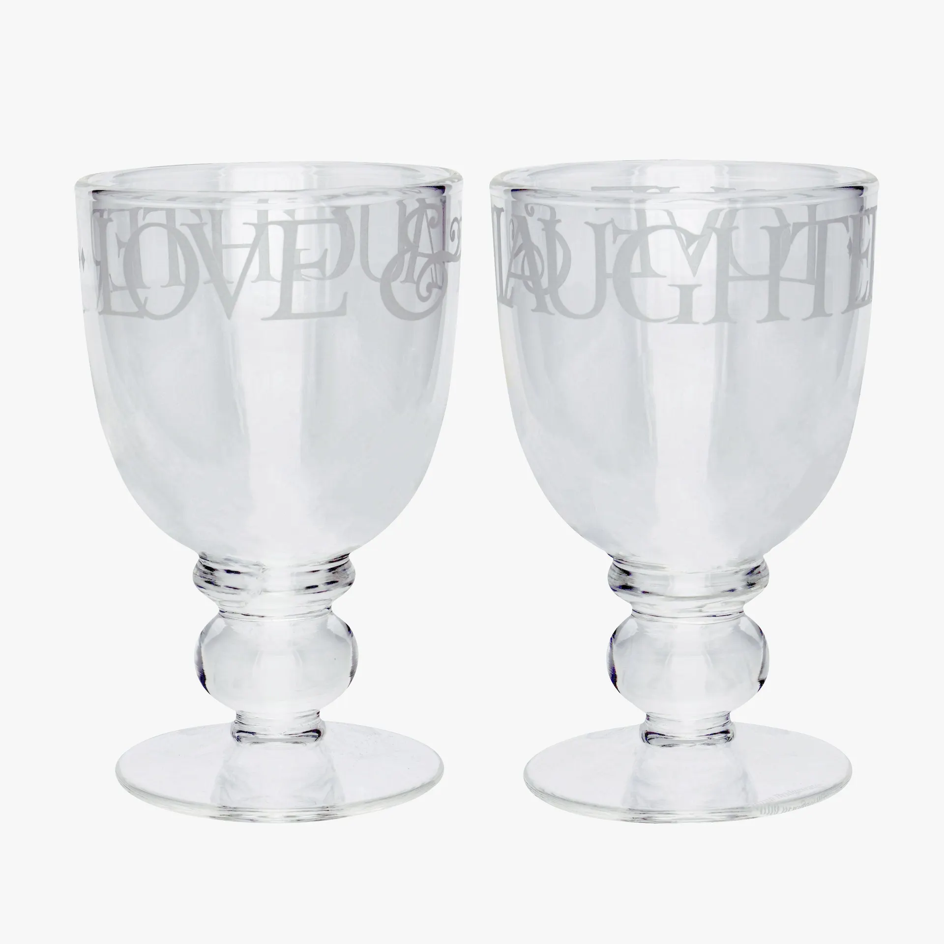 Black Toast Set Of 2 Large Wine Glass