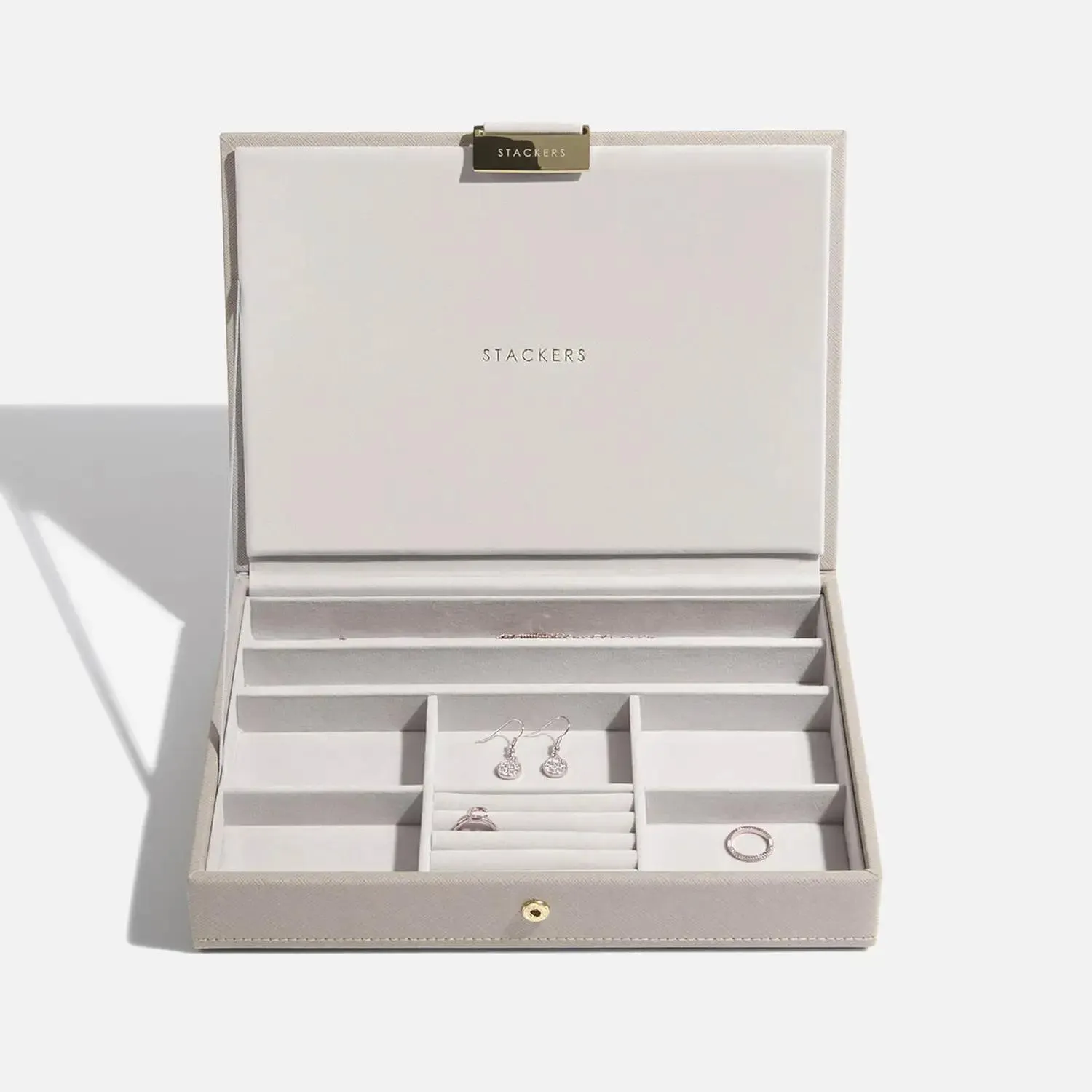 Stackers Classic Jewellery Box + Lid - Taupe
