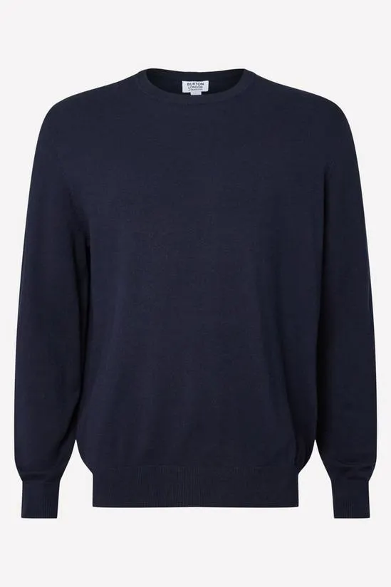 Cotton Rich Crew Neck Jumper