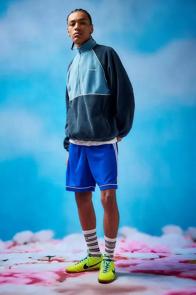 iets frans... Blue Panelled Fleece